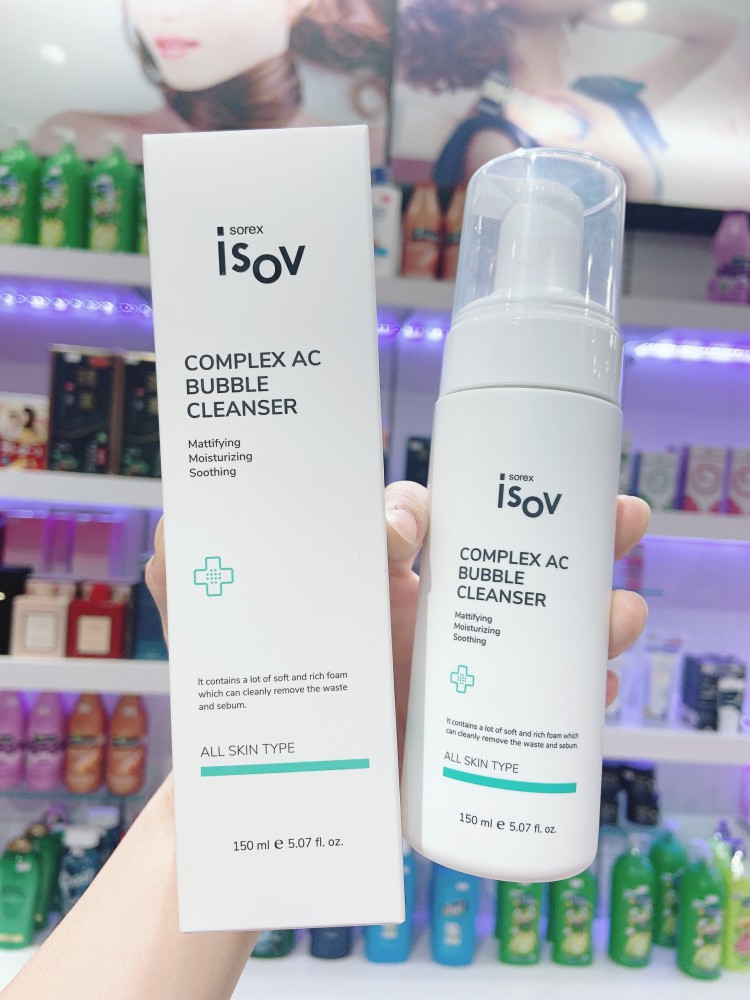 Isov ] Sữa rửa mặt Complex Ac Bubble Cleanser Da Dầu Mụn | Shopee Việt Nam